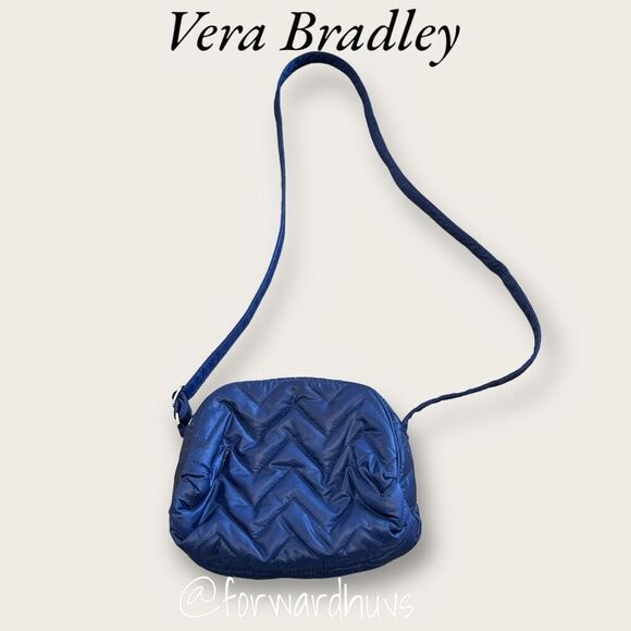 Vera Bradley Blue Quilted Crossbody Bag - Stylish and Practical - Picture 8 of 12